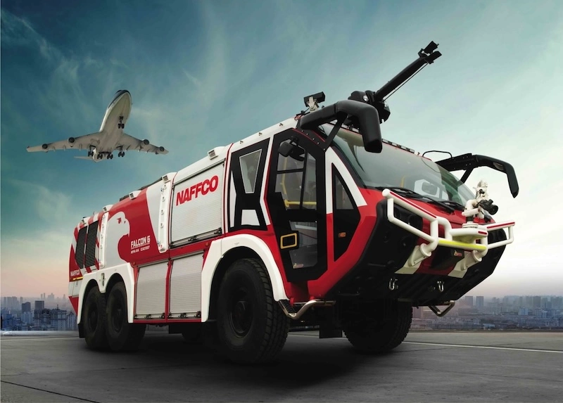 Camion de pompiers - Intervention aéroport - Rideaux aluminium MCD